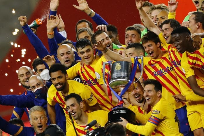 برشلونة يطيح ببلباو ويظفر بكأس ملك إسبانيا